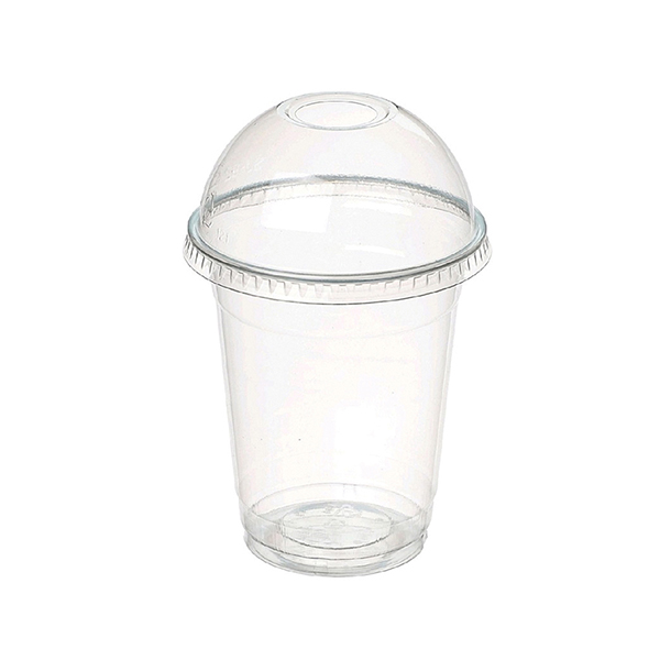 플라스틱 컵 (돔형 뚜껑) 10개