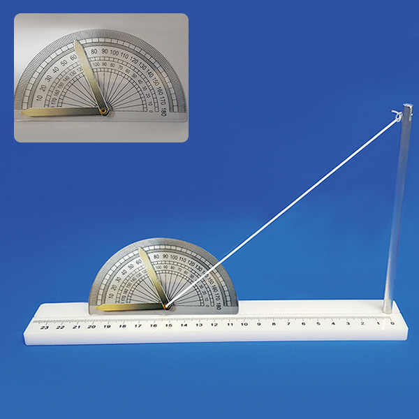 태양고도와 그림자 길이 측정기 (각도기 각도조절식)