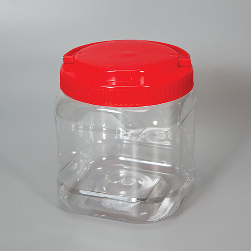 뚜껑이 있는 플라스틱통 (밀폐용기)