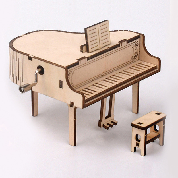 3D 그랜드 피아노 만들기 (오르골멜로디)