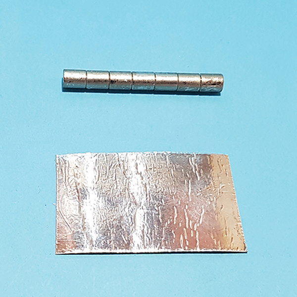 알루미늄 감싼 ND둥근자석기둥