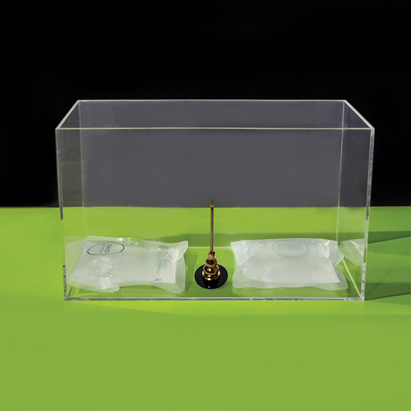 투명한 플라스틱 상자 (아이스크림)