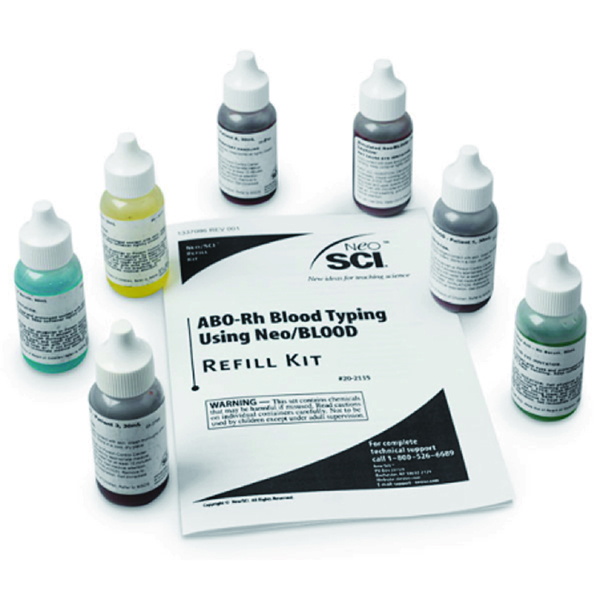 ABO-Rh혈액형실험리필용액(추가인원실험용)