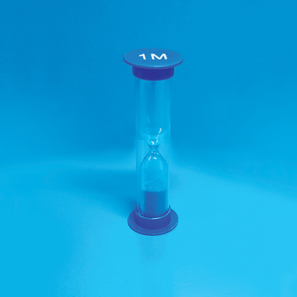 모래시계  (1분 / 파랑색 / PVC)